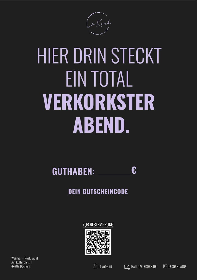 FUN EDITION: HIER DRIN STECKT EIN TOTAL VERKORKSTER ABEND