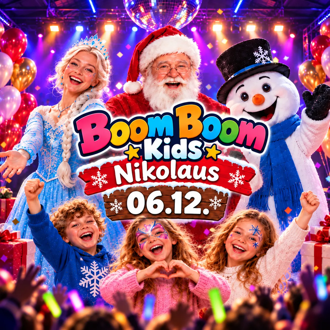Boom Boom Kids Nikolaus Edition am 6. Dezember 2026 im Gleis 9